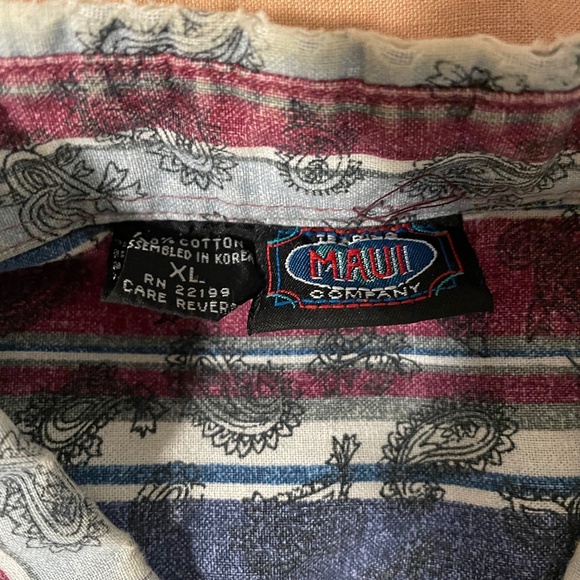 Vintage Bandana Print Button Up - Picture 2 of 6